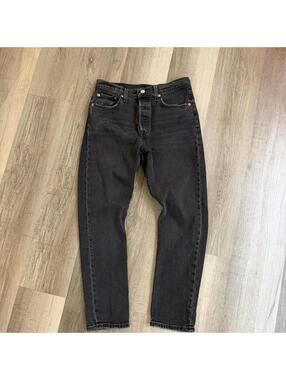 Levi's 501 S skinny  black denim jeans, Size 28" #denim